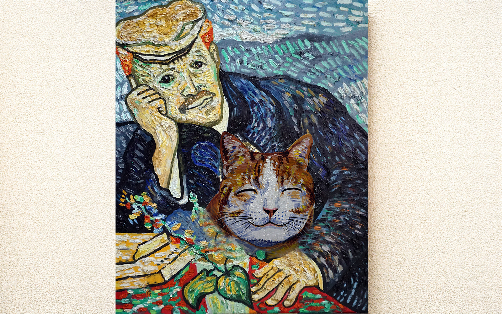 星月夜 The starry night Van Gogh プレイマット OMA Vincent Van Gogh Starry Night 14x24 Playmat With Magic Zone